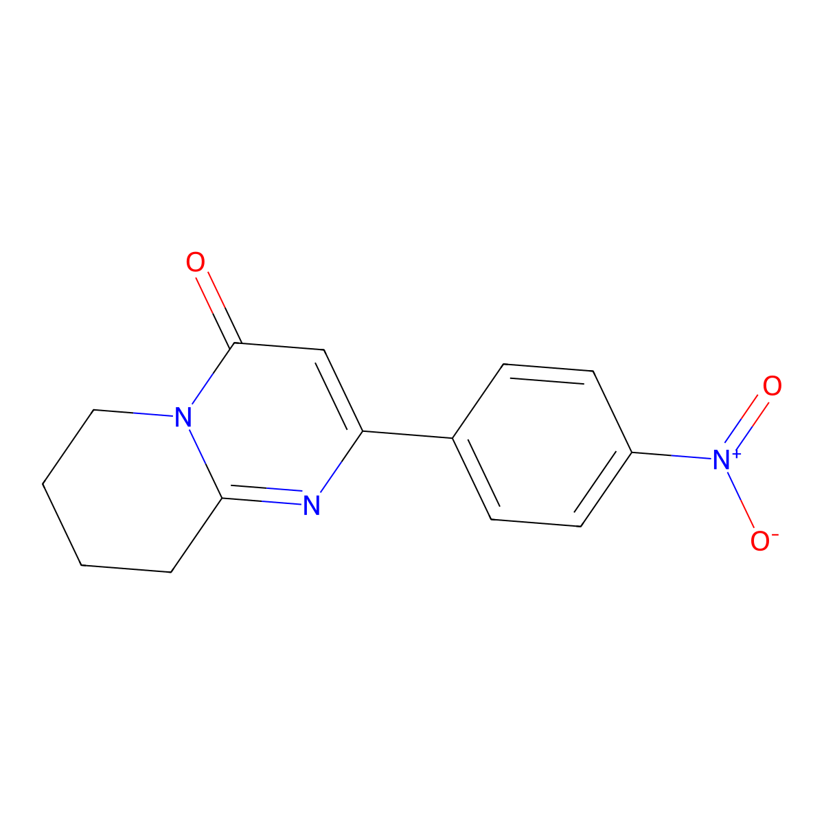 2-(4-Nitrophenyl)-4H,6H,7H,8H,9H-pyrido[1,2-a]pyrimidin-4-one molecular structure, CAS 2060059-17-6