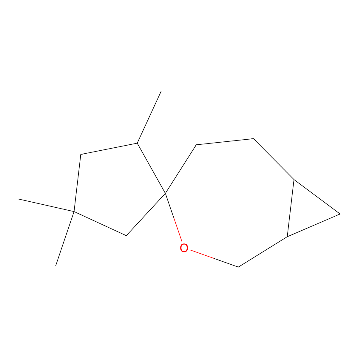 3',3',5'-Trimethyl-3-oxaspiro[bicyclo[5.1.0]octane-4,1'-cyclopentane] molecular structure, CAS 2060059-25-6