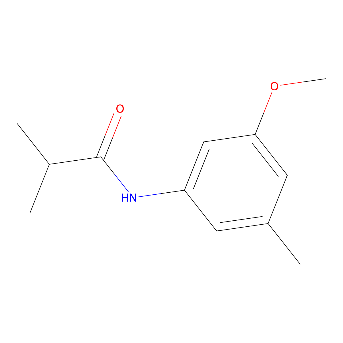 N-(3-Methoxy-5-methylphenyl)-2-methylpropanamide molecular structure, CAS 2060059-26-7