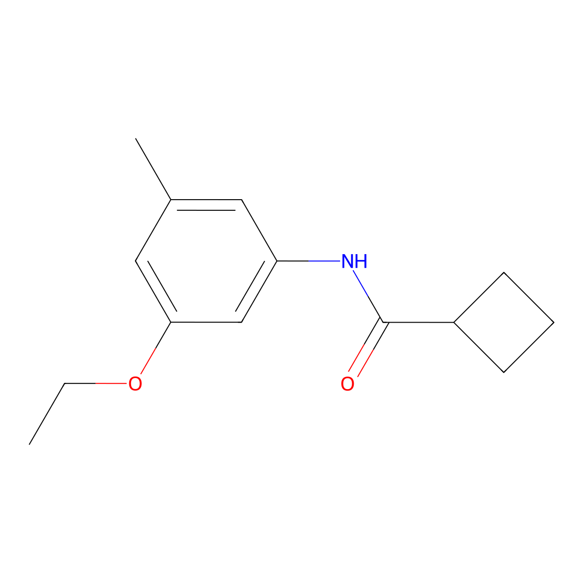 N-(3-Ethoxy-5-methylphenyl)cyclobutanecarboxamide molecular structure, CAS 2060059-30-3