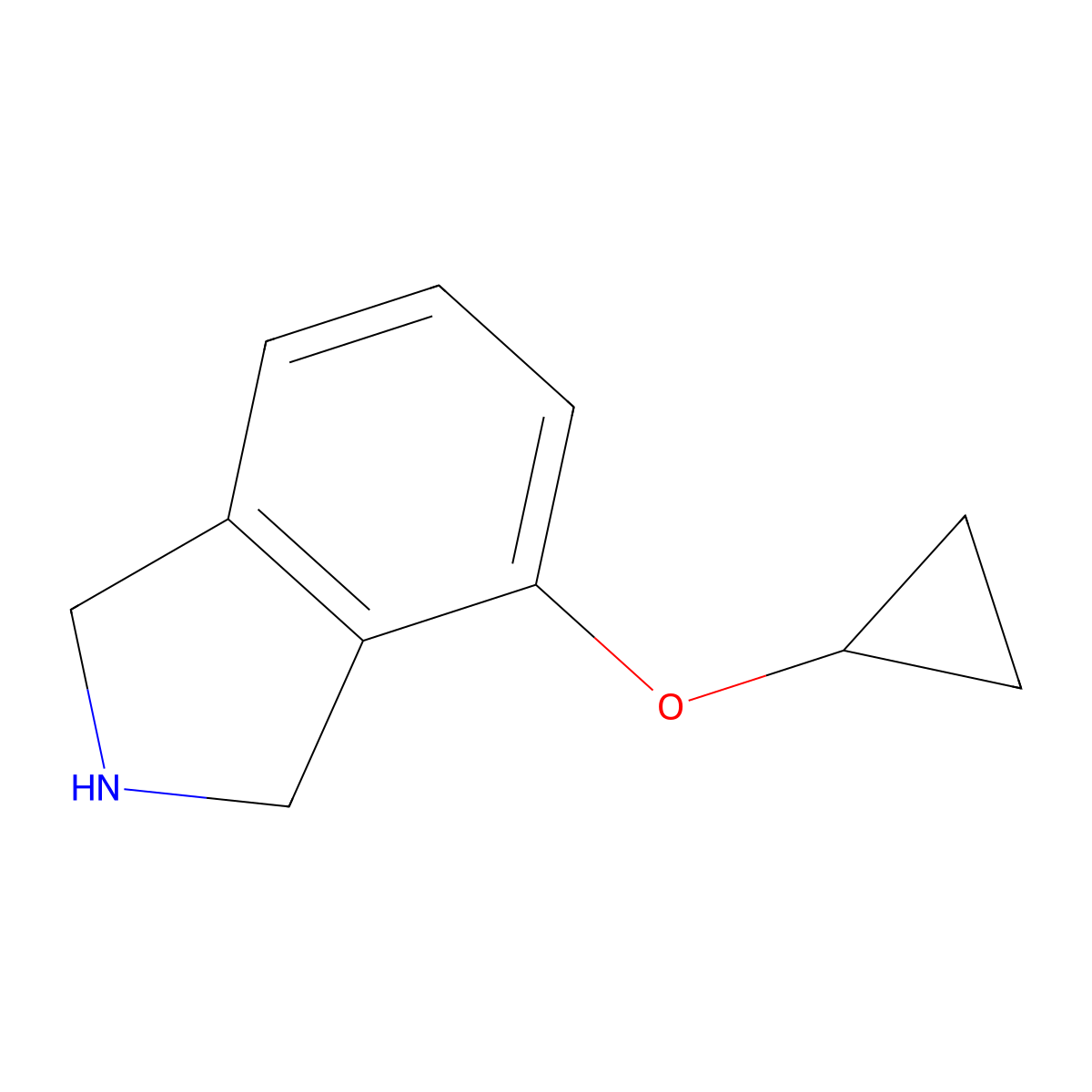4-Cyclopropoxy-2,3-dihydro-1H-isoindole molecular structure, CAS 2060059-36-9