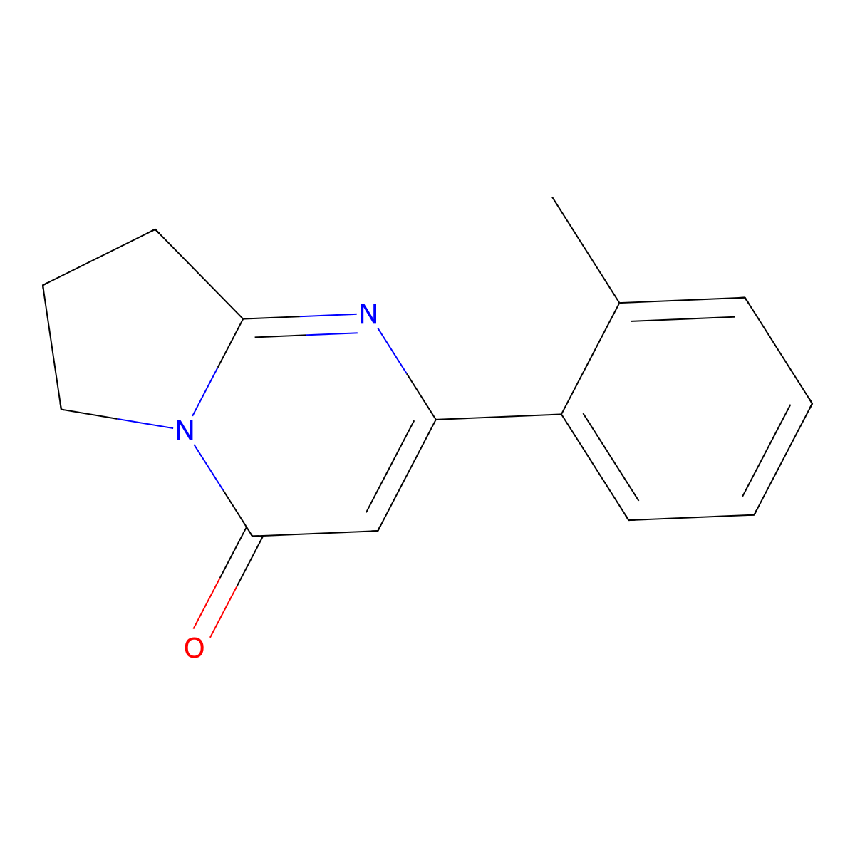 2-(2-Methylphenyl)-4H,6H,7H,8H-pyrrolo[1,2-a]pyrimidin-4-one molecular structure, CAS 2060059-43-8