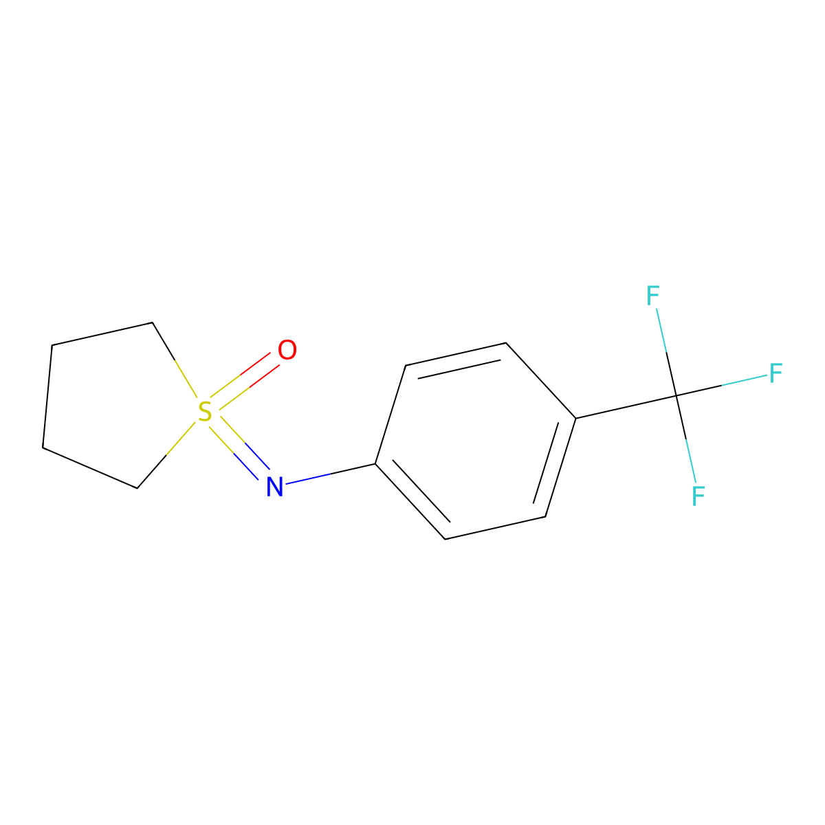 1-{[4-(Trifluoromethyl)phenyl]imino}-1lambda6-thiolan-1-one molecular structure, CAS 2060059-56-3