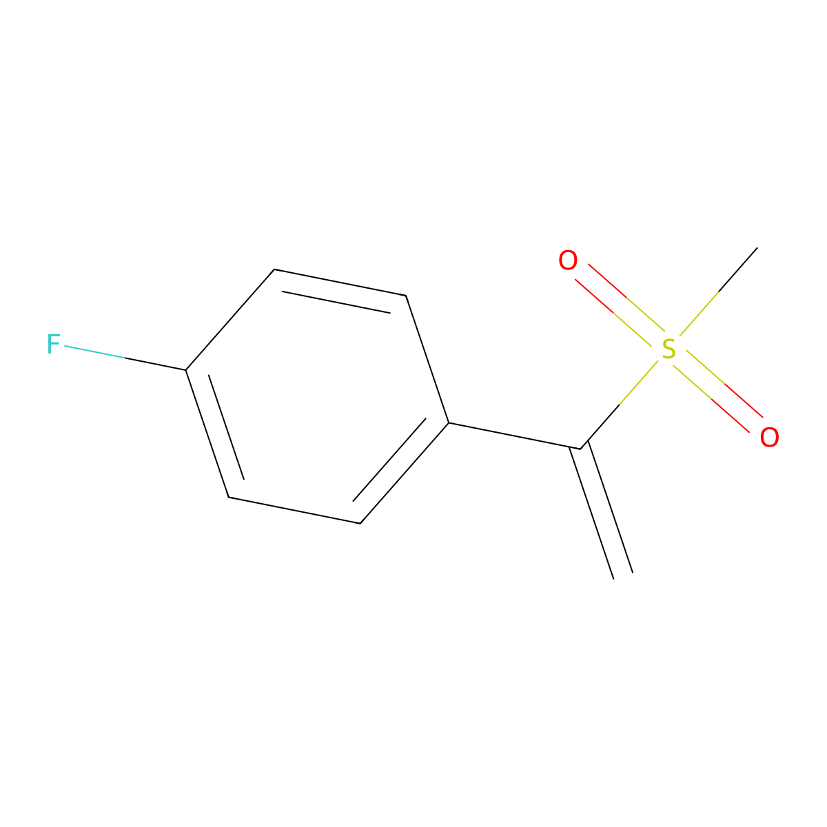 1-Fluoro-4-(1-methanesulfonylethenyl)benzene molecular structure, CAS 2060059-59-6