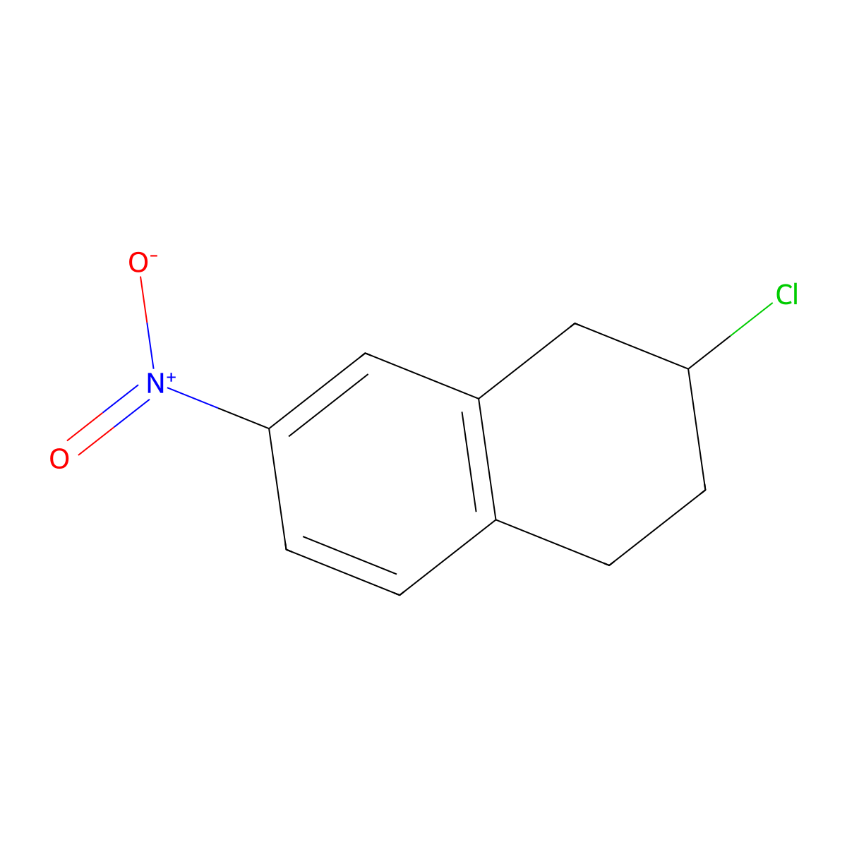 2-Chloro-7-nitro-1,2,3,4-tetrahydronaphthalene molecular structure, CAS 2060059-83-6