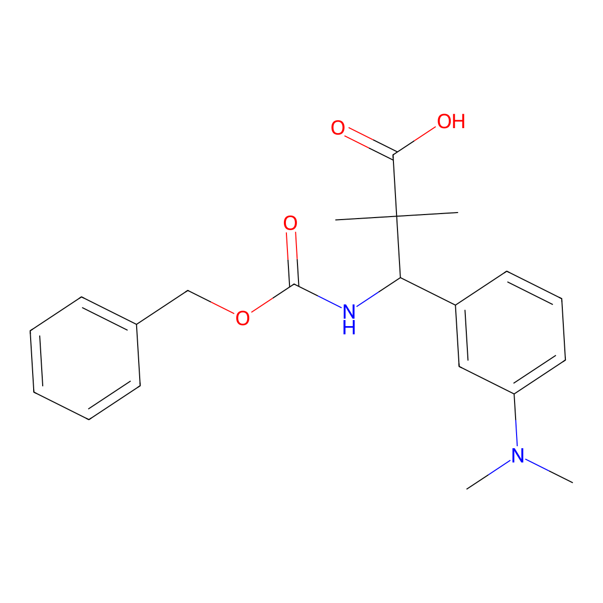 3-{[(Benzyloxy)carbonyl]amino}-3-[3-(dimethylamino)phenyl]-2,2-dimethylpropanoic acid molecular structure, CAS 2060059-99-4