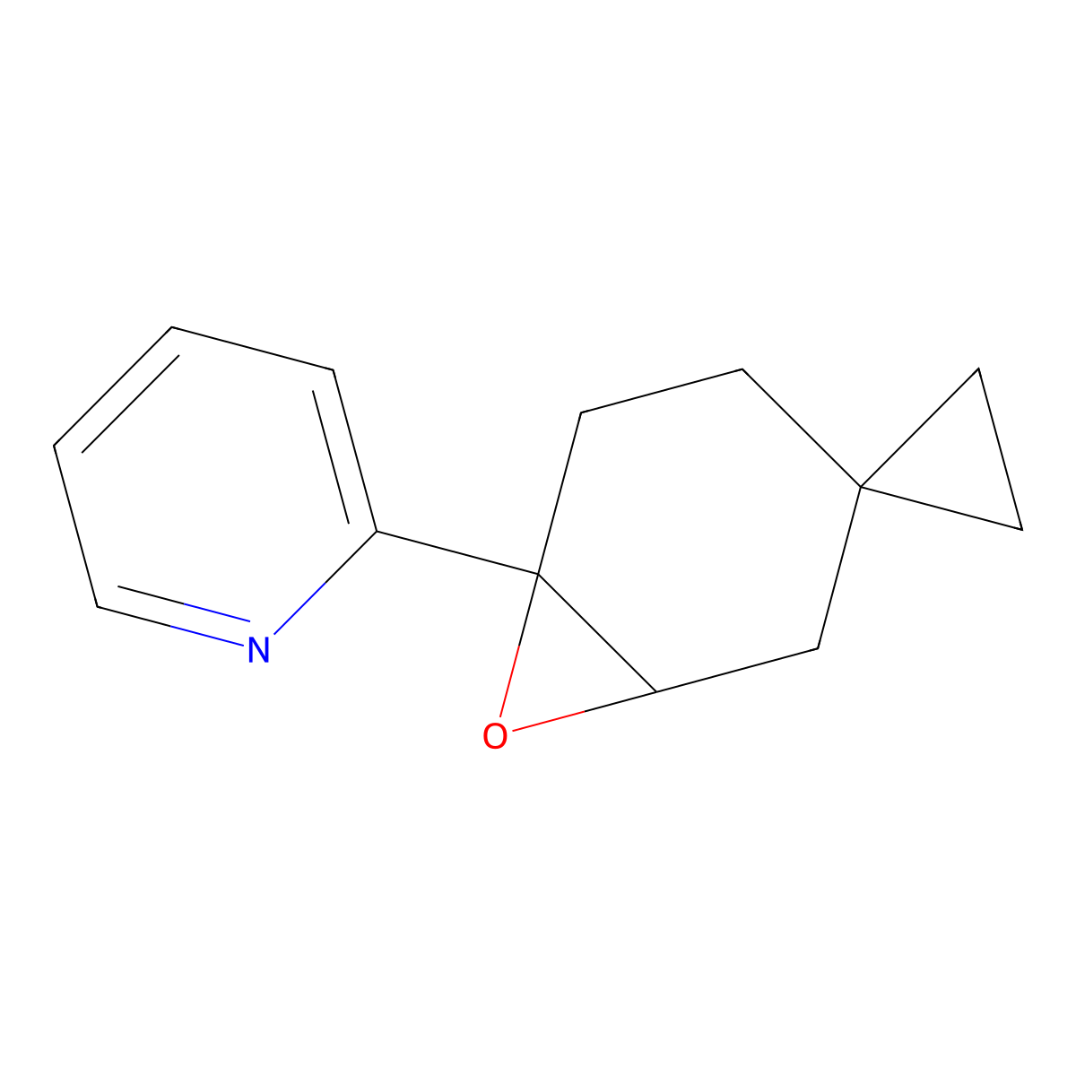 2-{7-Oxaspiro[bicyclo[4.1.0]heptane-3,1'-cyclopropane]-6-yl}pyridine molecular structure, CAS 2060060-08-2