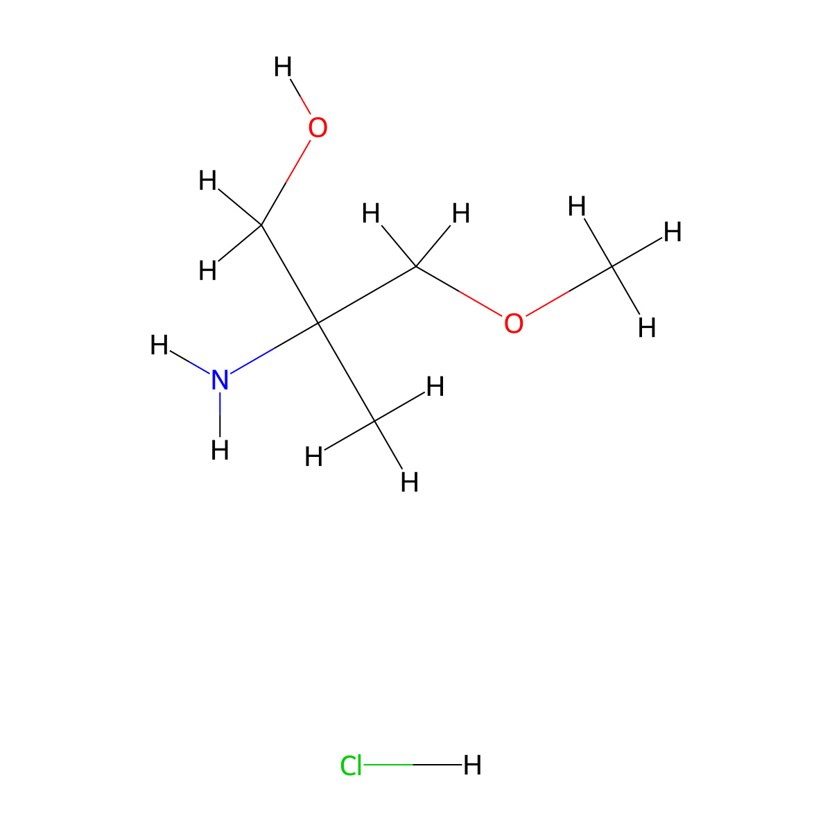 2-Amino-3-methoxy-2-methylpropan-1-ol hydrochloride molecular structure, CAS 2060060-36-6