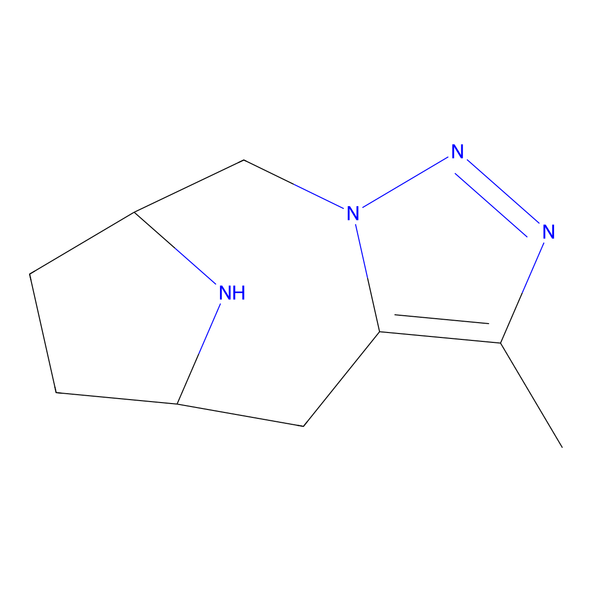 6-Methyl-3,4,5,12-tetraazatricyclo[7.2.1.0,3,7]dodeca-4,6-diene molecular structure, CAS 2060060-48-0
