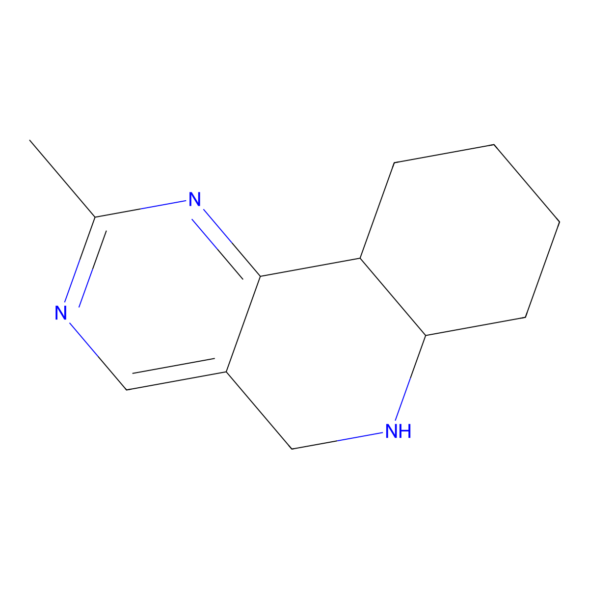 2-methyl-5H,6H,6aH,7H,8H,9H,10H,10aH-pyrimido[5,4-c]quinoline molecular structure, CAS 2060060-64-0