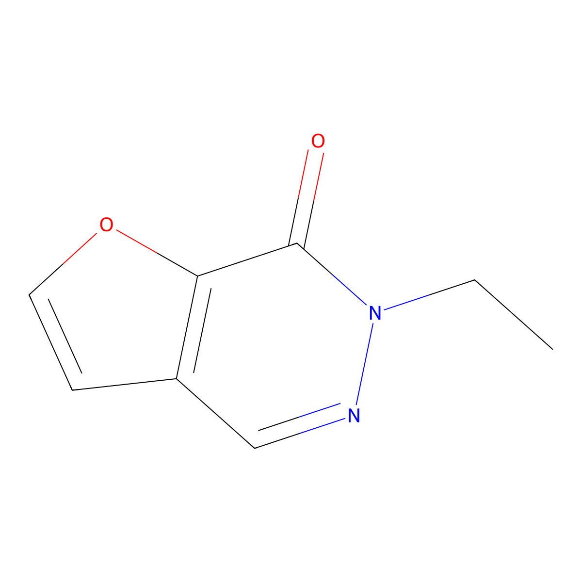 6-Ethyl-6H,7H-furo[2,3-d]pyridazin-7-one molecular structure, CAS 2060060-65-1