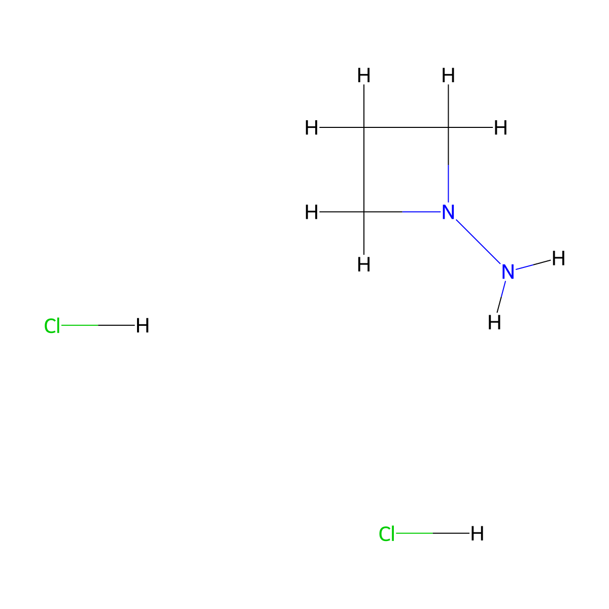 Azetidin-1-amine dihydrochloride molecular structure, CAS 2060060-67-3