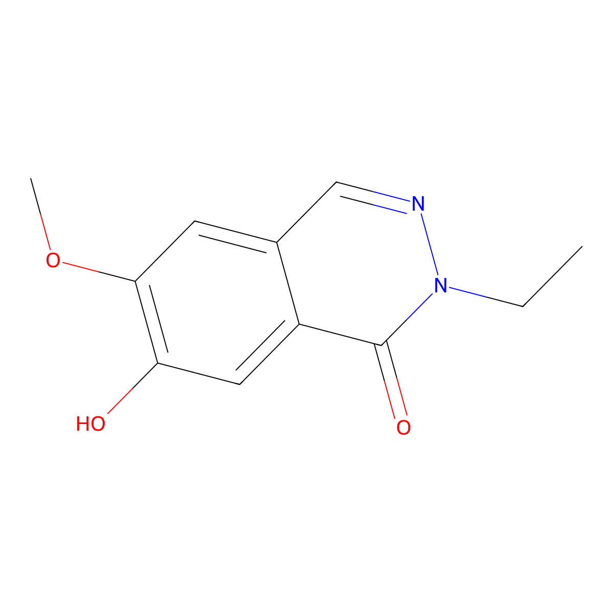 2-Ethyl-7-hydroxy-6-methoxy-1,2-dihydrophthalazin-1-one molecular structure, CAS 2060060-73-1