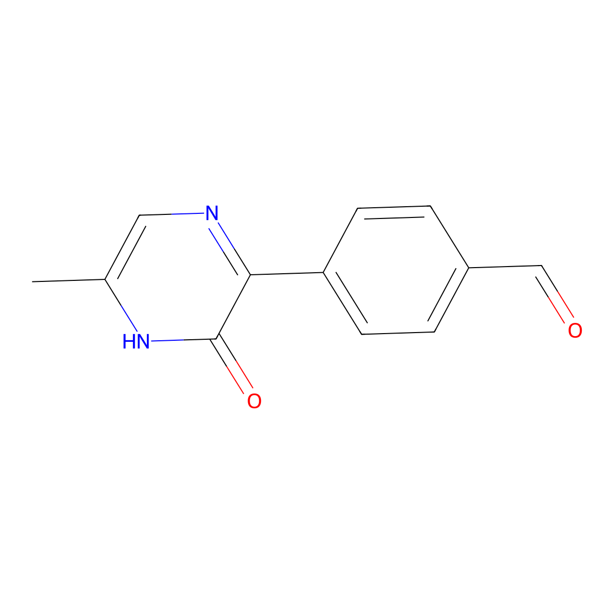 4-(5-Methyl-3-oxo-3,4-dihydropyrazin-2-yl)benzaldehyde molecular structure, CAS 2060060-80-0