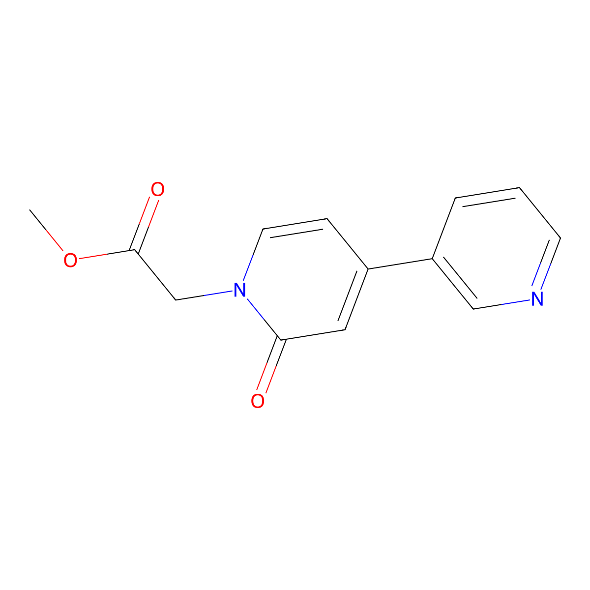 Methyl 2-[2-oxo-4-(pyridin-3-yl)-1,2-dihydropyridin-1-yl]acetate molecular structure, CAS 2060060-85-5
