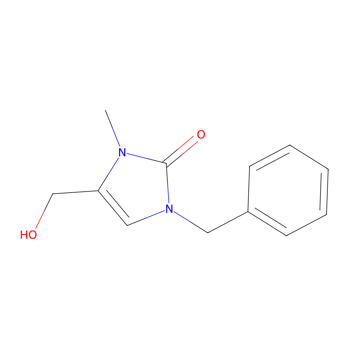 1-Benzyl-4-(hydroxymethyl)-3-methyl-2,3-dihydro-1H-imidazol-2-one molecular structure, CAS 2060060-99-1