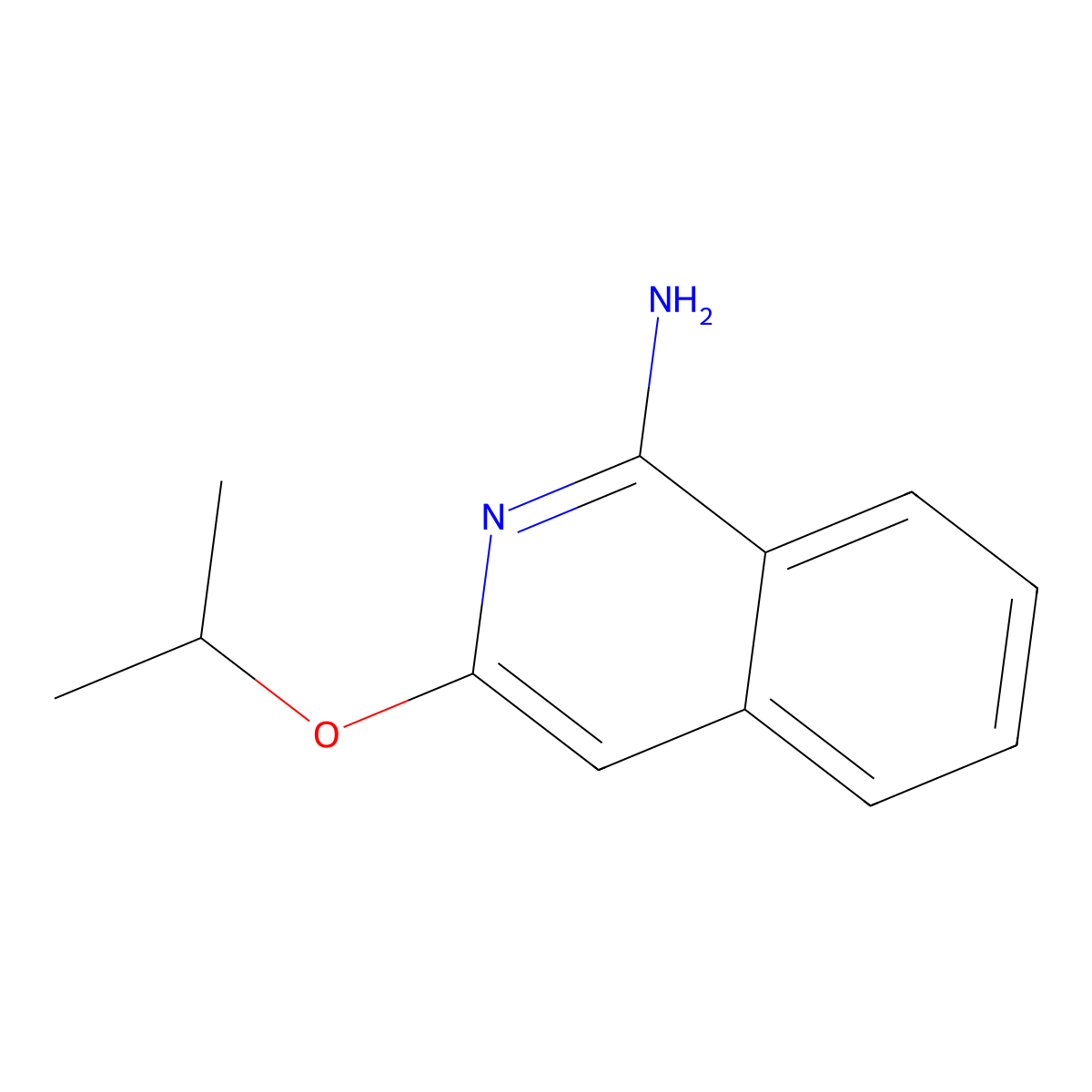 3-(Propan-2-yloxy)isoquinolin-1-amine molecular structure, CAS 2060061-03-0