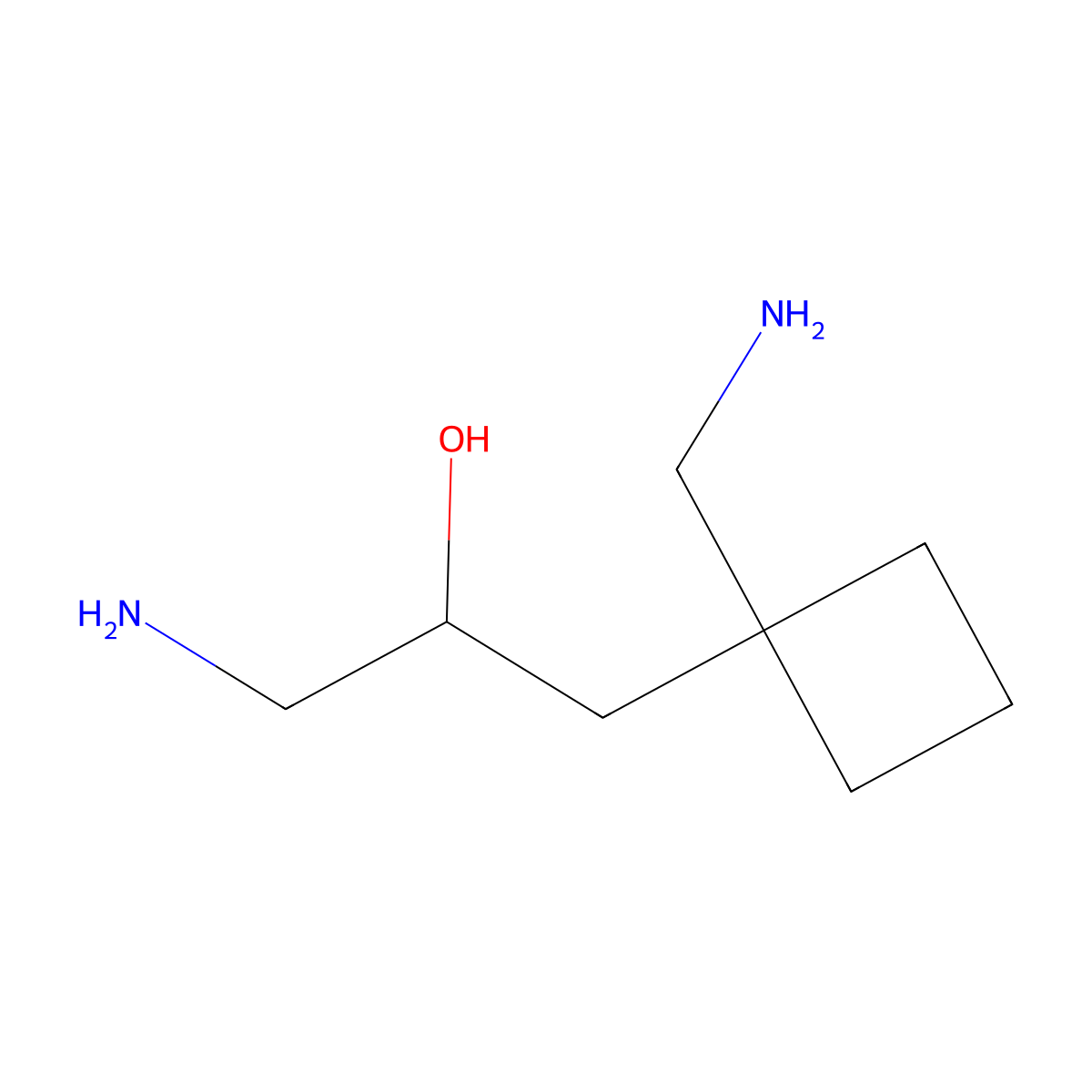 1-Amino-3-[1-(aminomethyl)cyclobutyl]propan-2-ol molecular structure, CAS 2060061-40-5