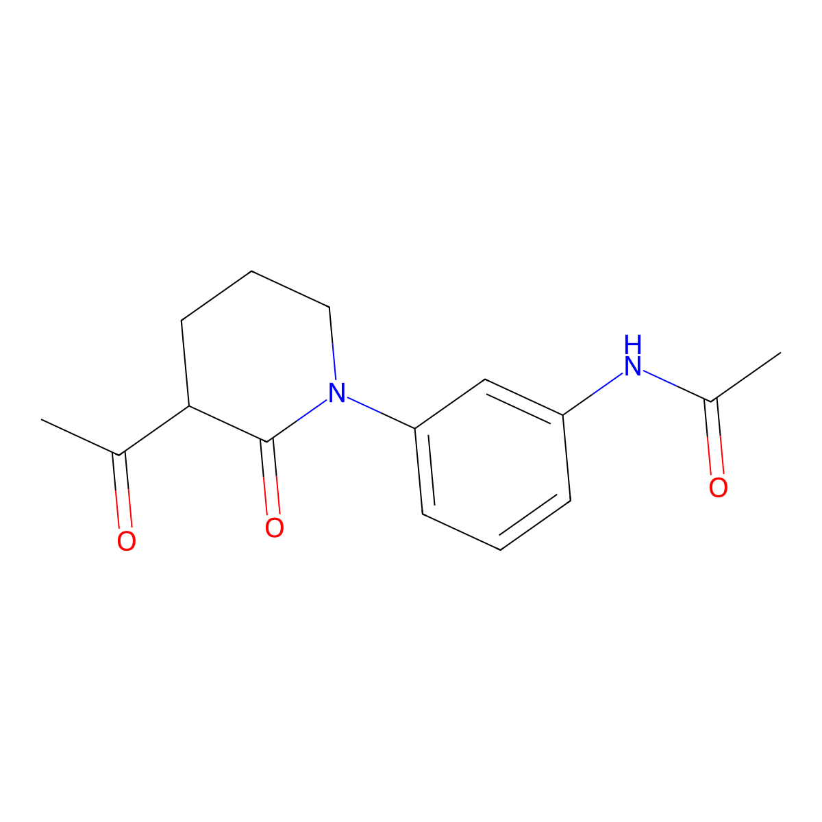 N-[3-(3-Acetyl-2-oxopiperidin-1-yl)phenyl]acetamide molecular structure, CAS 2060061-48-3