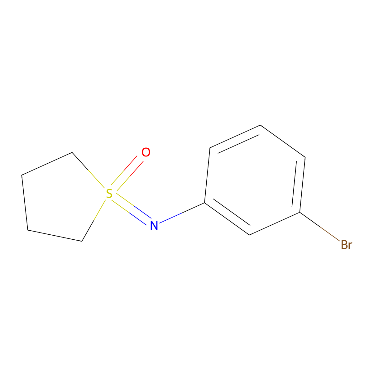 1-[(3-Bromophenyl)imino]-1lambda6-thiolan-1-one molecular structure, CAS 2060061-51-8
