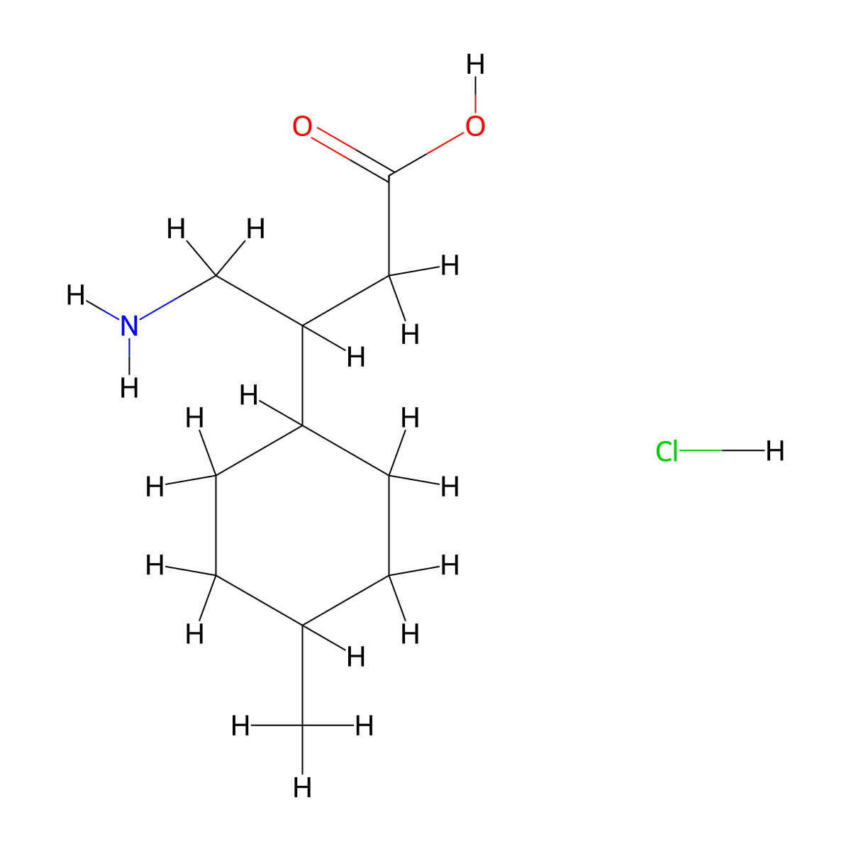 4-Amino-3-(4-methylcyclohexyl)butanoic acid hydrochloride molecular structure, CAS 2060061-57-4