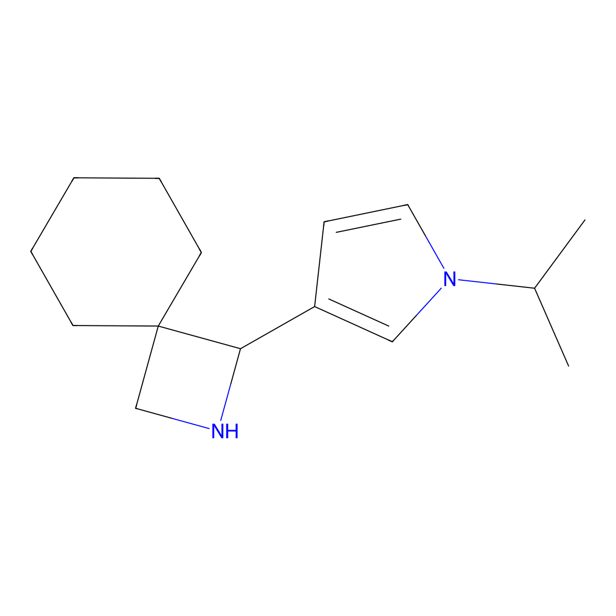 1-[1-(Propan-2-yl)-1H-pyrrol-3-yl]-2-azaspiro[3.5]nonane molecular structure, CAS 2060061-63-2