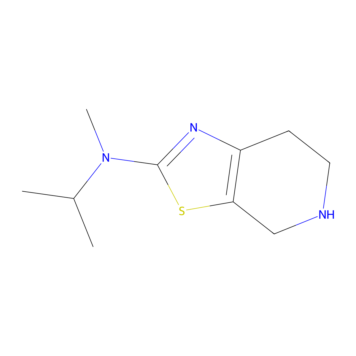 N-Methyl-N-(propan-2-yl)-4H,5H,6H,7H-[1,3]thiazolo[5,4-c]pyridin-2-amine molecular structure, CAS 2060062-02-2