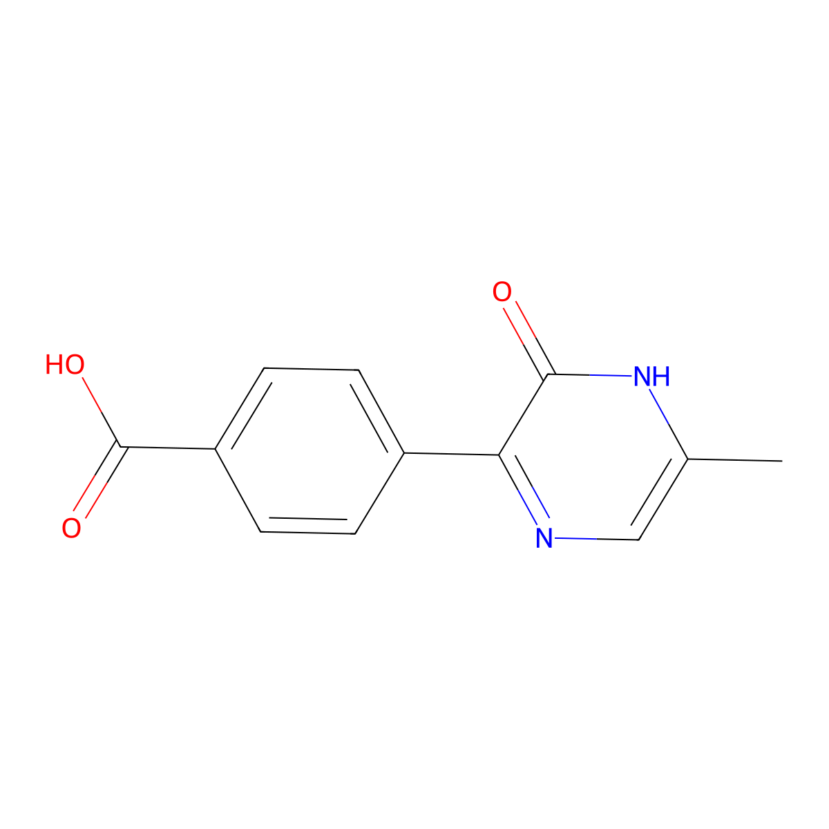 4-(5-Methyl-3-oxo-3,4-dihydropyrazin-2-yl)benzoic acid molecular structure, CAS 2060062-52-2