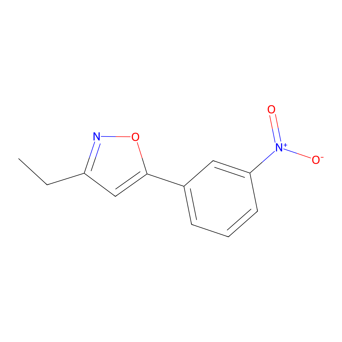 3-Ethyl-5-(3-nitrophenyl)-1,2-oxazole molecular structure, CAS 2060062-53-3