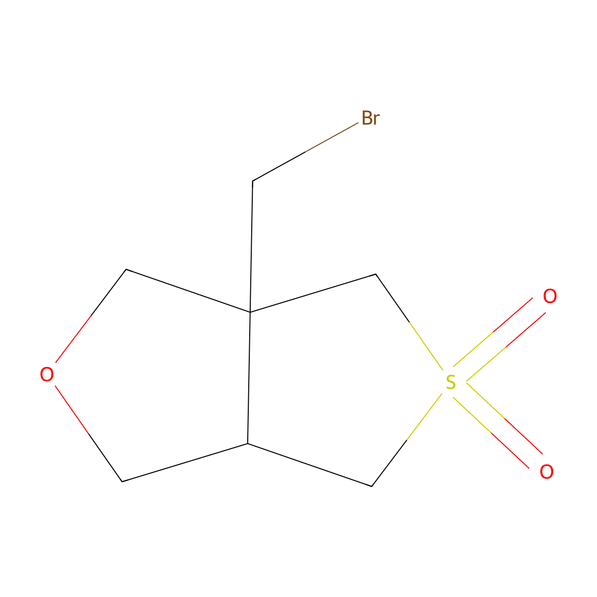 3A-(bromomethyl)-hexahydro-5lambda6-thieno[3,4-c]furan-5,5-dione molecular structure, CAS 2060062-80-6