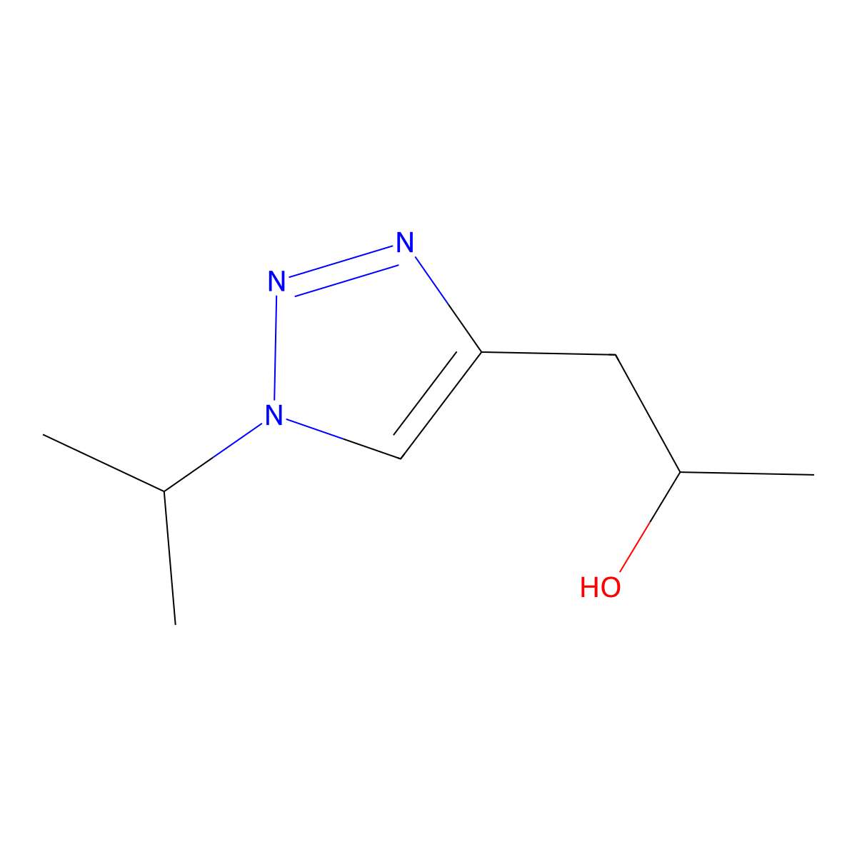 1-(1-(propan-2-yl)-1H-1,2,3-triazol-4-yl)propan-2-ol molecular structure, CAS 2060062-89-5
