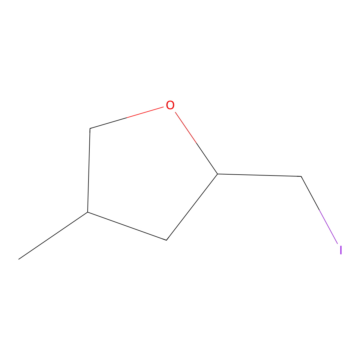 2-(Iodomethyl)-4-methyloxolane molecular structure, CAS 2060062-97-5
