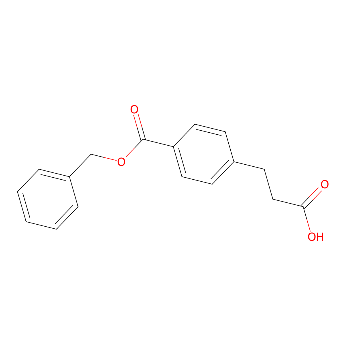 3-{4-[(Benzyloxy)carbonyl]phenyl}propanoic acid molecular structure, CAS 2060063-08-1