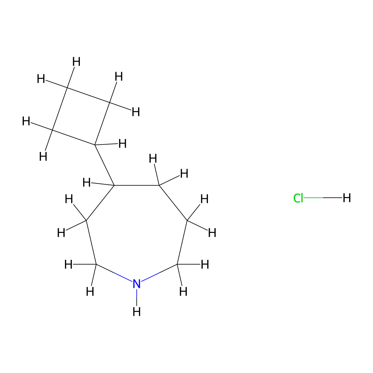 4-Cyclobutylazepane hydrochloride molecular structure, CAS 2060063-12-7