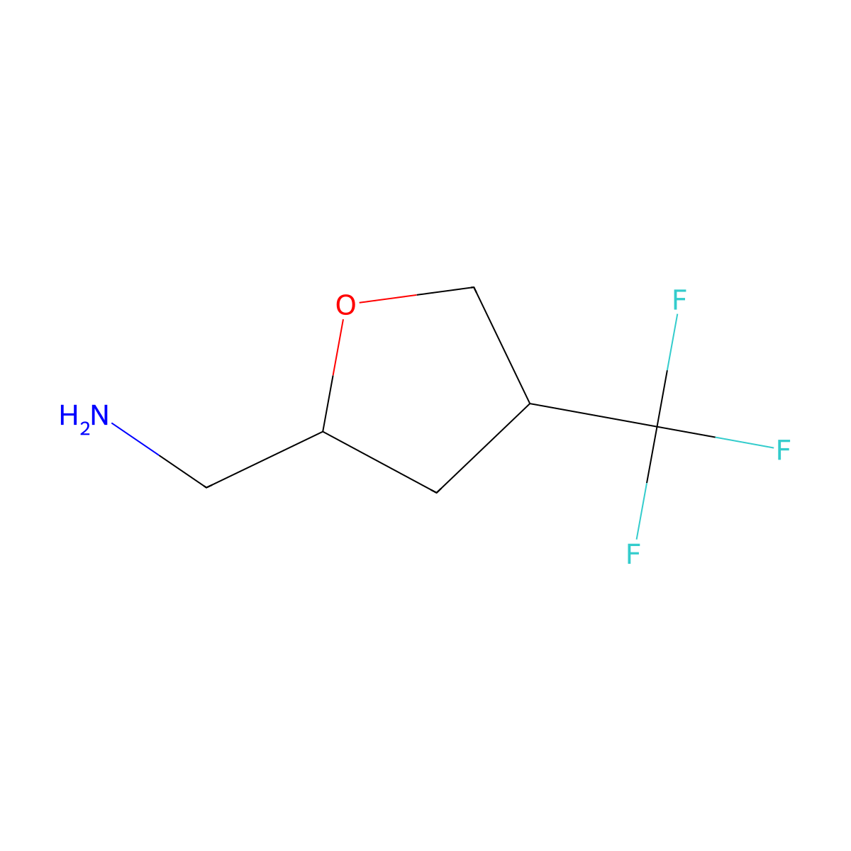 [4-(Trifluoromethyl)oxolan-2-yl]methanamine molecular structure, CAS 2060063-20-7