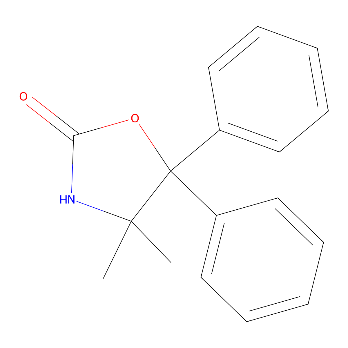 4,4-Dimethyl-5,5-diphenyl-1,3-oxazolidin-2-one molecular structure, CAS 2060063-28-5