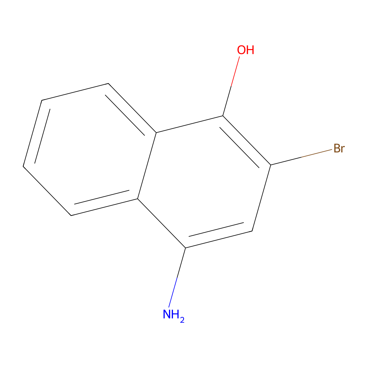 4-Amino-2-bromonaphthalen-1-ol molecular structure, CAS 2060063-47-8