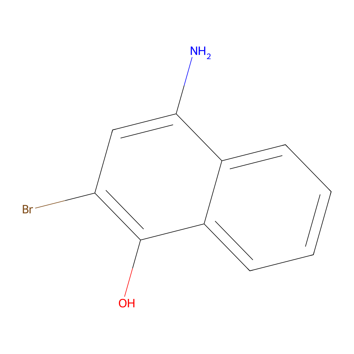 4-Amino-2-bromonaphthalen-1-ol molecular structure, CAS 2060063-47-8