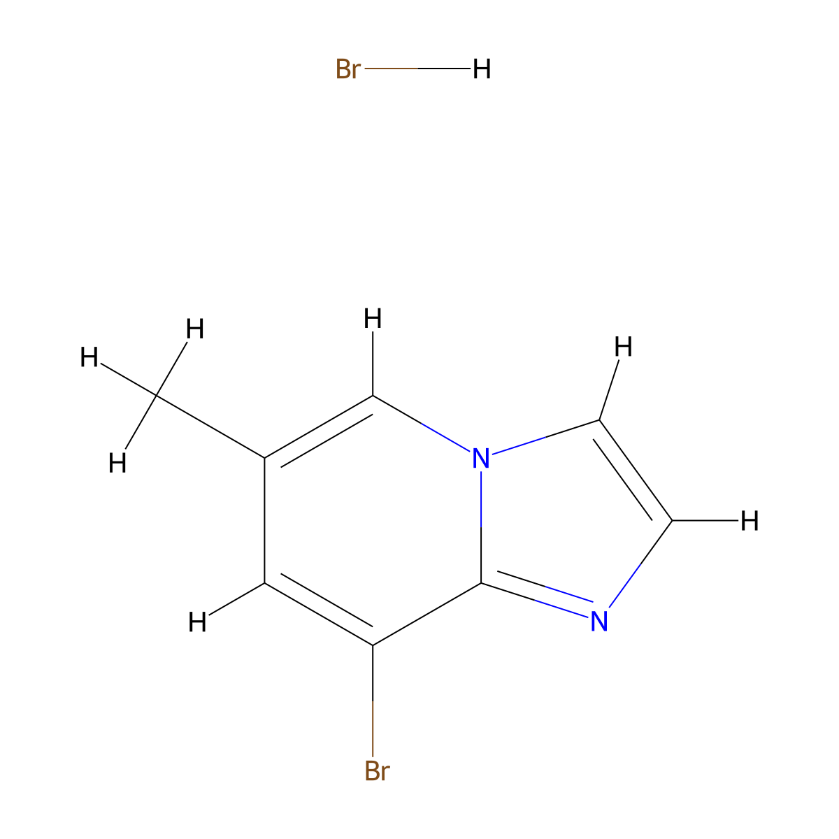 8-Bromo-6-methylimidazo[1,2-a]pyridine hydrobromide molecular structure, CAS 2060063-51-4