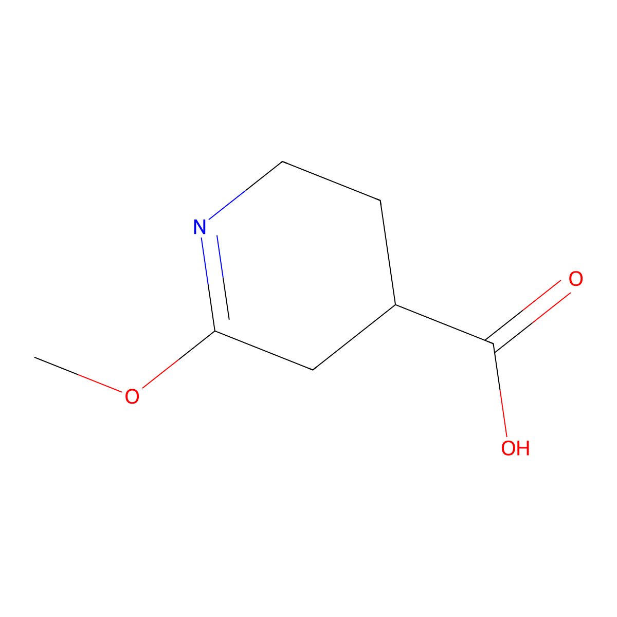 6-Methoxy-2,3,4,5-tetrahydropyridine-4-carboxylic acid molecular structure, CAS 2060063-53-6