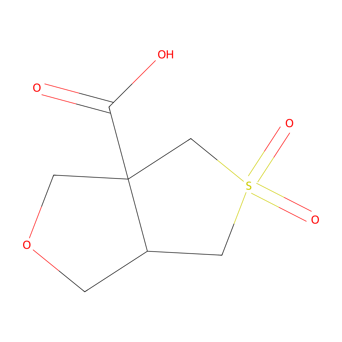 5,5-Dioxo-hexahydro-5lambda6-thieno[3,4-c]furan-3a-carboxylic acid molecular structure, CAS 2060063-54-7