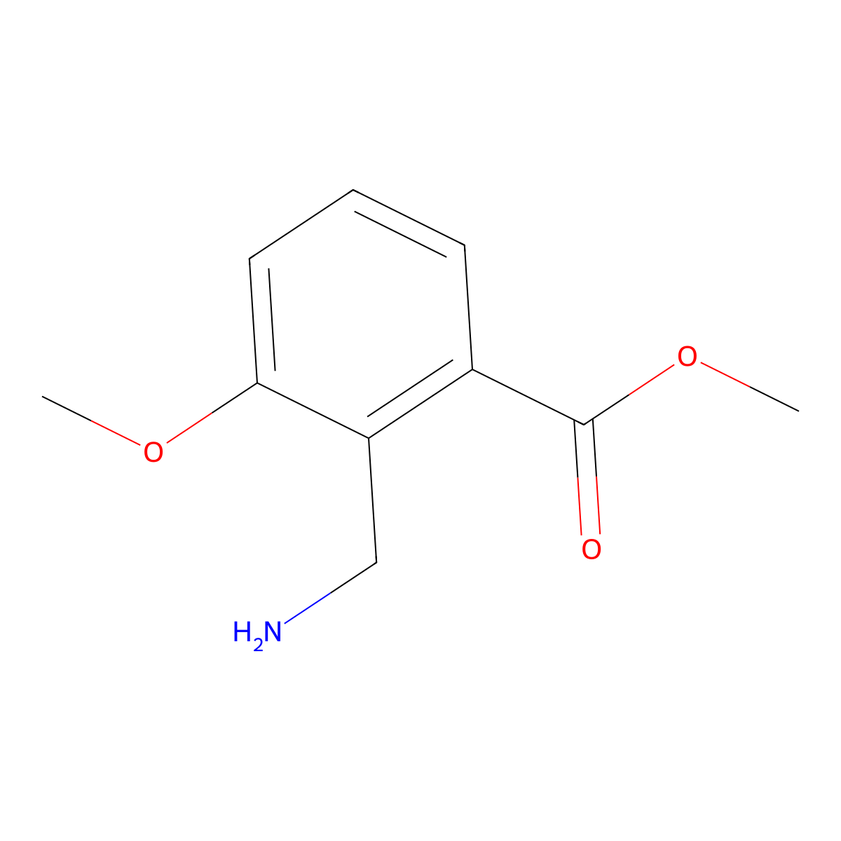 Methyl 2-(aminomethyl)-3-methoxybenzoate molecular structure, CAS 2060063-71-8