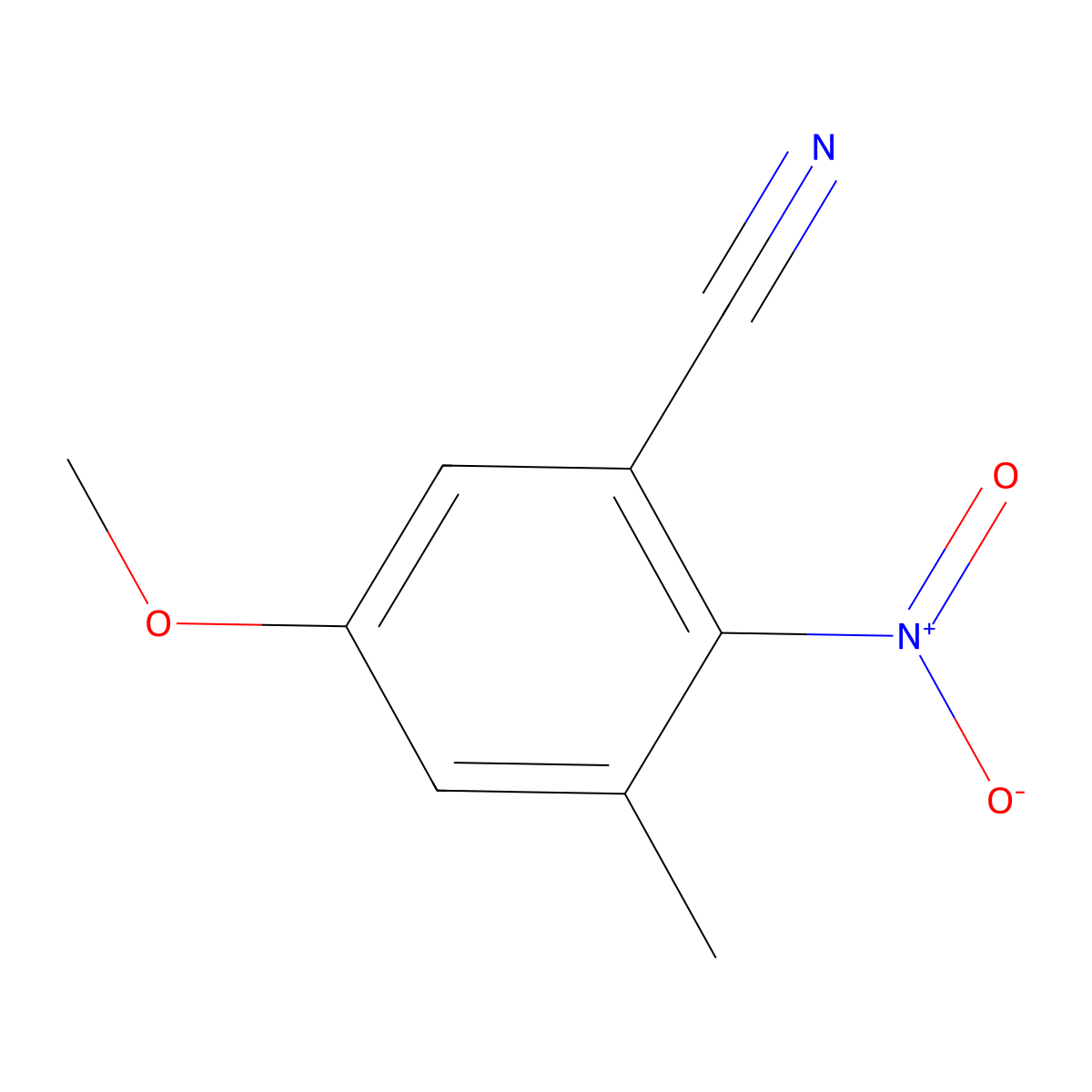 5-Methoxy-3-methyl-2-nitrobenzonitrile molecular structure, CAS 2060063-80-9