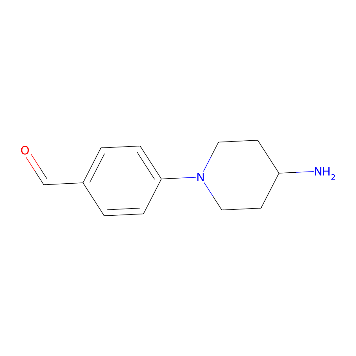 4-(4-Aminopiperidin-1-yl)benzaldehyde molecular structure, CAS 2060063-84-3