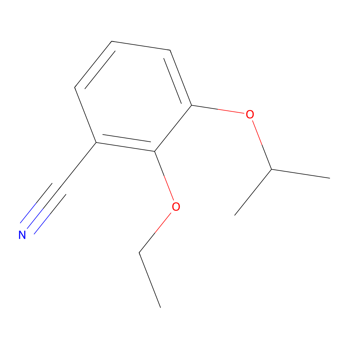 2-Ethoxy-3-(propan-2-yloxy)benzonitrile molecular structure, CAS 2060063-85-4