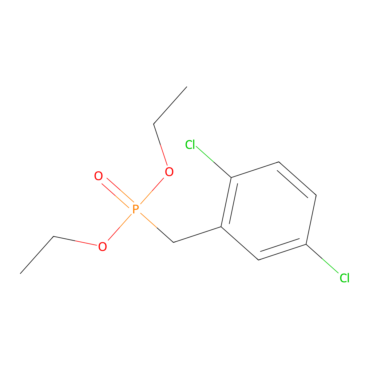 Diethyl [(2,5-dichlorophenyl)methyl]phosphonate molecular structure, CAS 206008-37-9