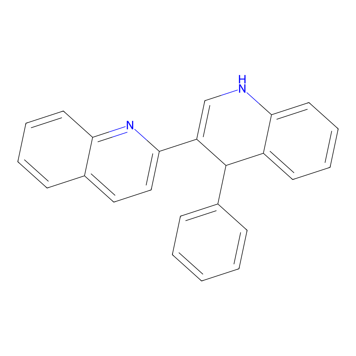 4'-Phenyl-1',4'-dihydro-2,3'-biquinoline molecular structure, CAS 206009-40-7