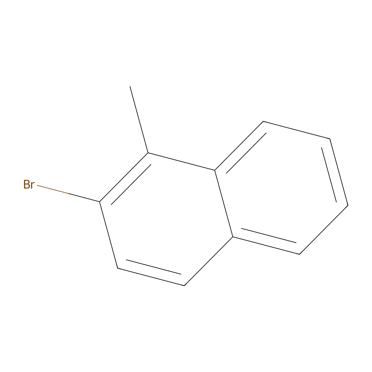 2-Bromo-1-methylnaphthalene molecular structure, CAS 20601-22-3