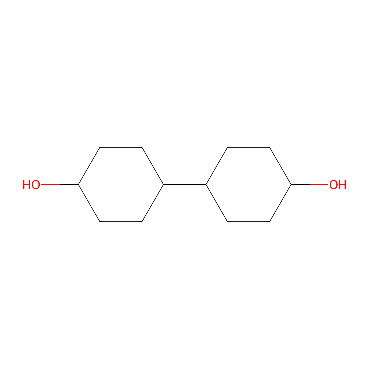(1,1'-Bicyclohexyl)-4,4'-diol molecular structure, CAS 20601-38-1