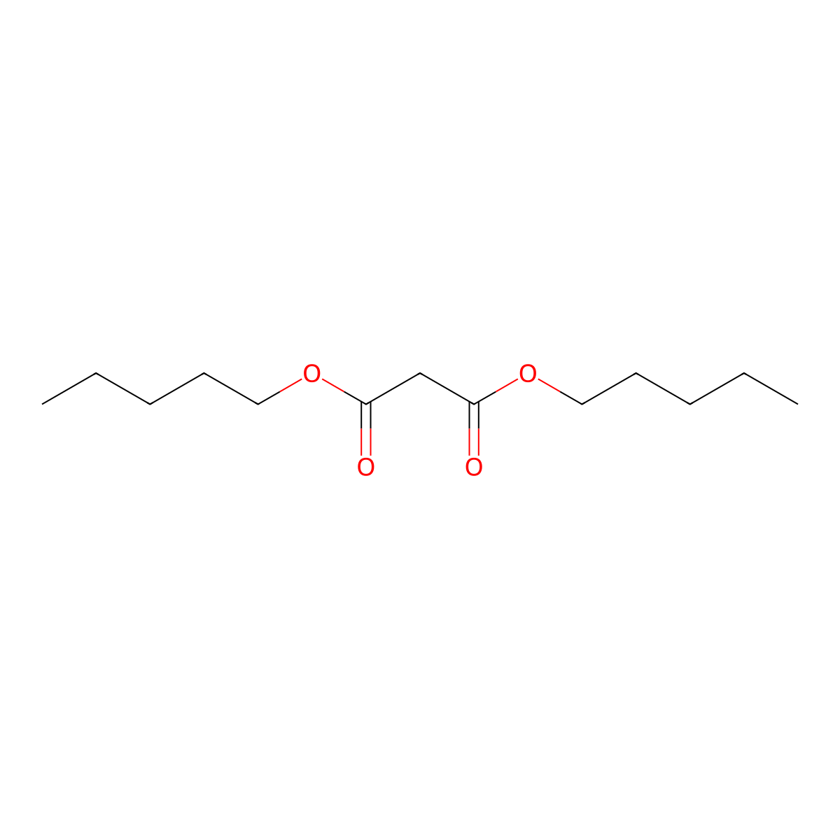 Propanedioic acid, dipentyl ester molecular structure, CAS 20602-31-7
